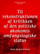 Til rekonstruktionen af kritikken af den politiske økonomis omfangslogiske status