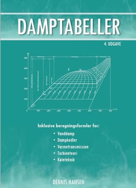 Damptabeller inkl. beregningsformler for Vanddamp af Dennis Hansen