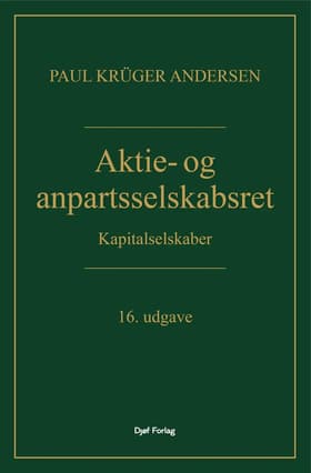 Aktie- og anpartsselskabsret af Paul Krüger Andersen