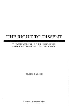 The Right to Dissent af Øjvind Larsen