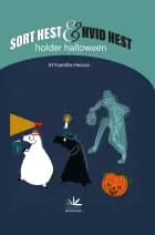 Sort hest & hvid hest holder halloween
