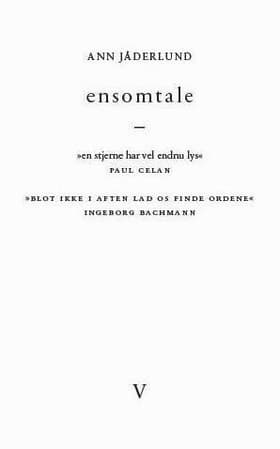 ensomtale af Ann Jäderlund