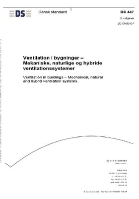 DS447. Ventilation i bygninger